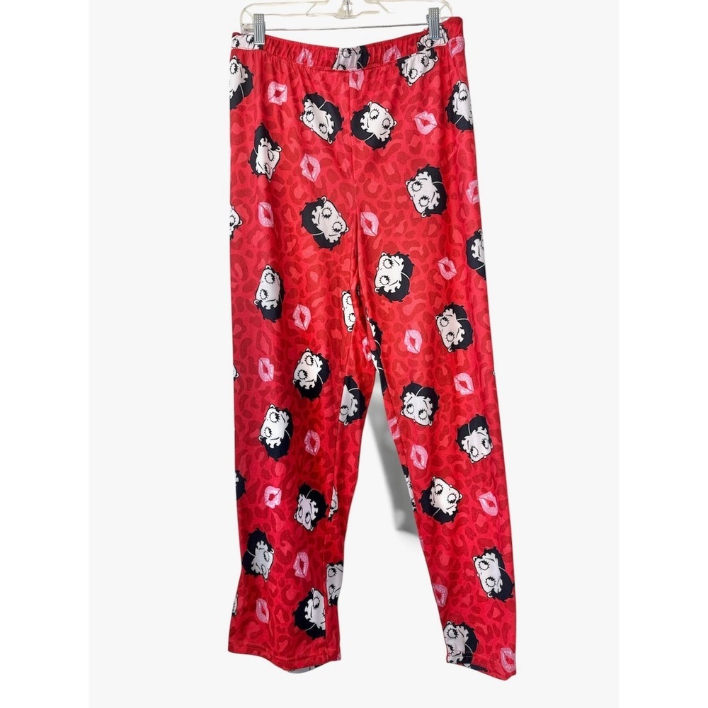 Betty Boop Y2K Red Leopard Pajama Pants 22W 24W XXXL Plus Size Lounge Kitsch